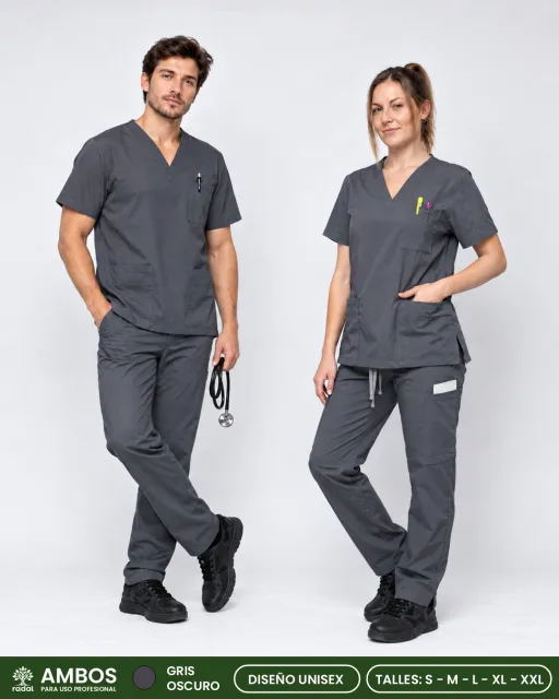Ambo Medico Talle S Gris Oscuro