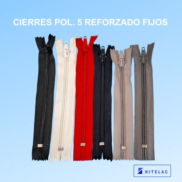 Cierre Poliester Fijo N6 12 cm