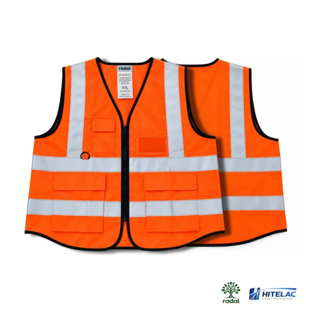 Chaleco Reflectivo Talle 4XL Naranja Fluor