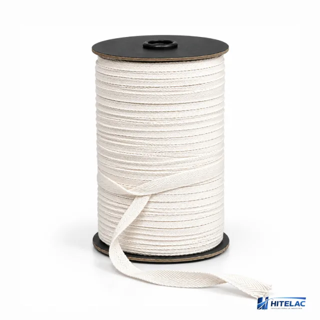 Cinta Hilera Algodon Crudo 11mm x 200 mt