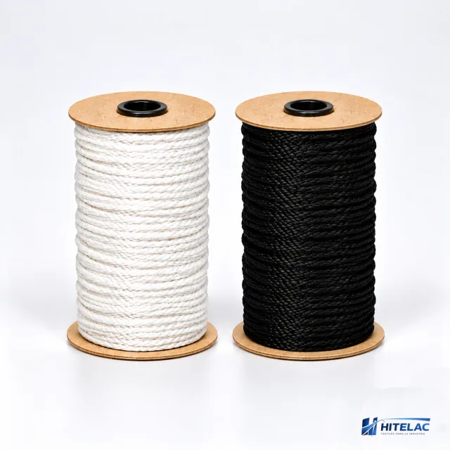 Cordon Polipropileno blanco y negro x 100 mt